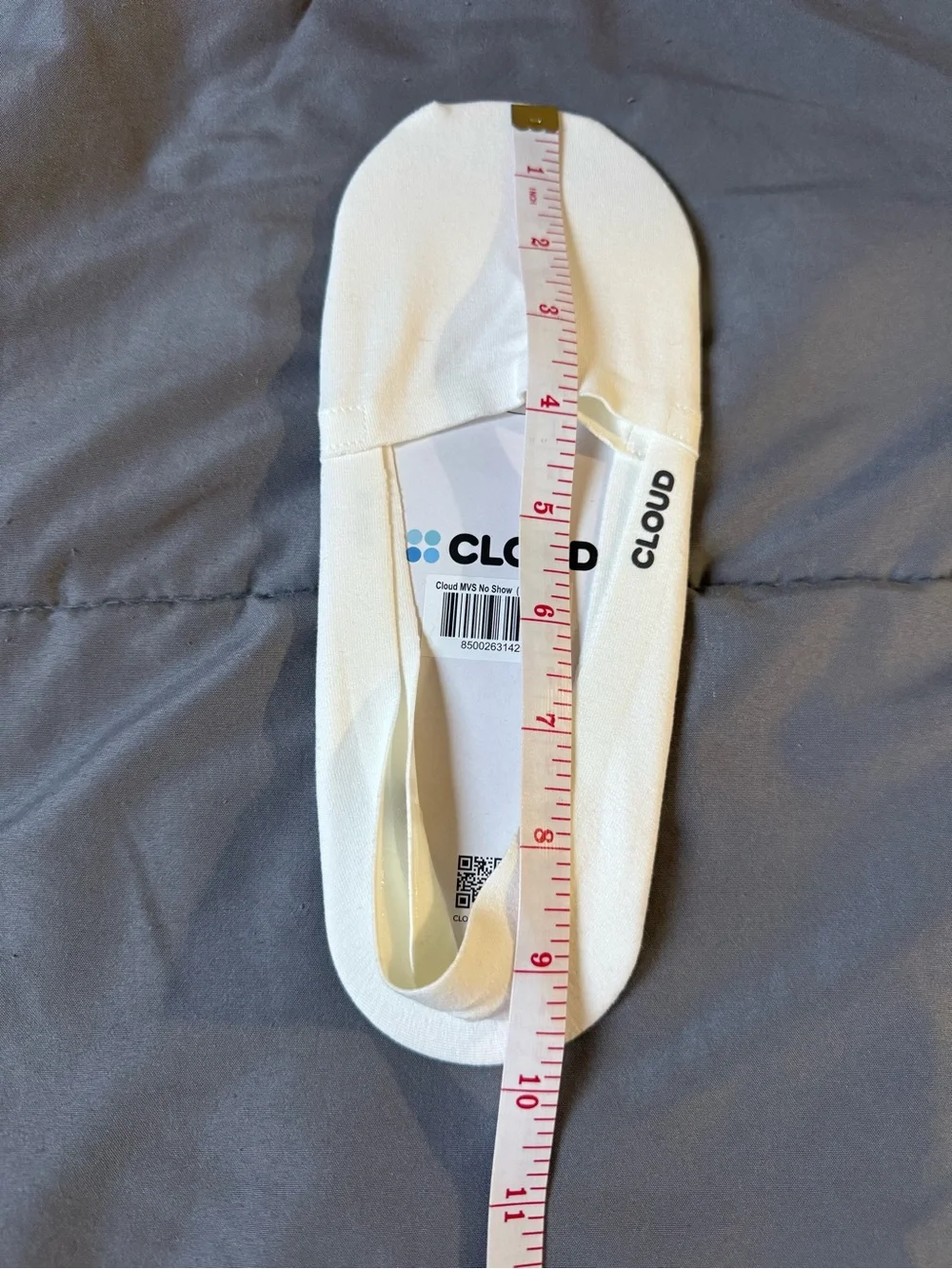 CLOUD No-Show Liner Sock - White